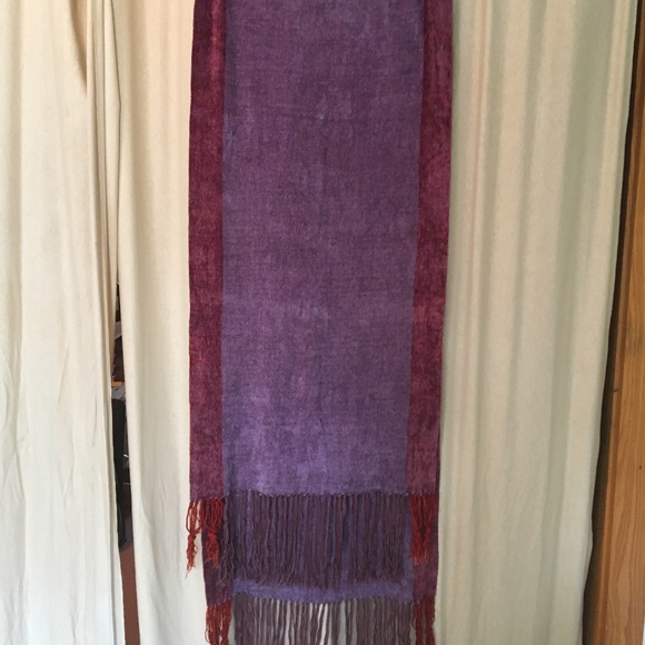 Purple chenille scarf/wrap - Picture 2 of 2